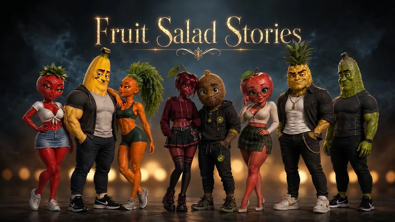 The cast of Fruit Salad Stories